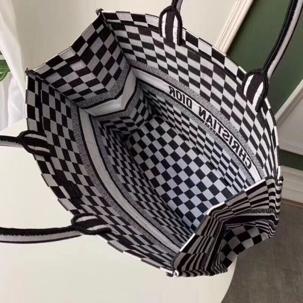 Replica Dior Book Tote Bag | Black & White | Style M1286 - Image 6