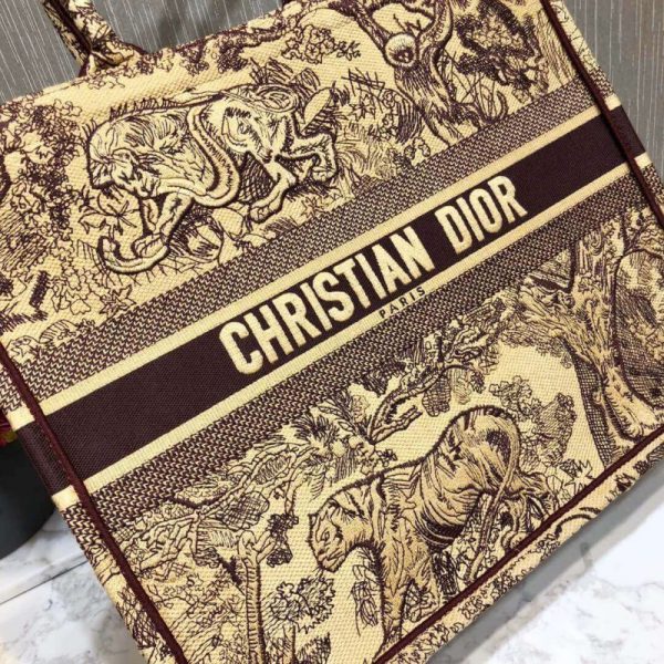 Replica Dior Book Tote Black Toile De Jouy Bag M1286 - Image 3