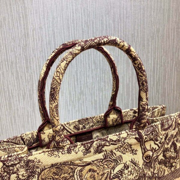 Replica Dior Book Tote Black Toile De Jouy Bag M1286 - Image 4