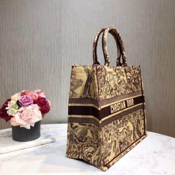 Replica Dior Book Tote Black Toile De Jouy Bag M1286 - Image 5