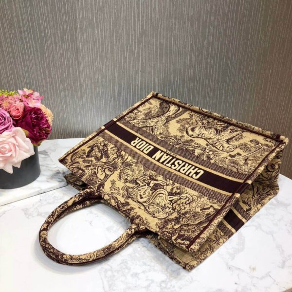 Replica Dior Book Tote Black Toile De Jouy Bag M1286 - Image 6