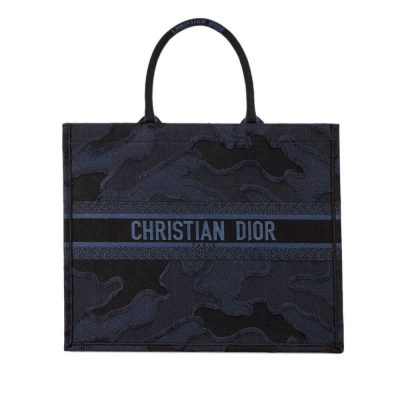 Replica Dior Book Tote Blue Camo Embroidery Bag M1286