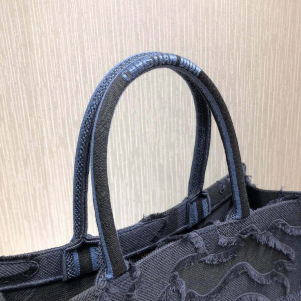 Replica Dior Book Tote Blue Camo Embroidery Bag M1286 - Image 6