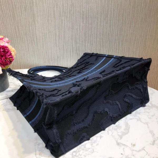 Replica Dior Book Tote Blue Camo Embroidery Bag M1286 - Image 8