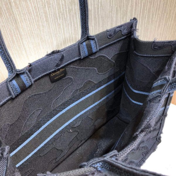 Replica Dior Book Tote Blue Camo Embroidery Bag M1286 - Image 9