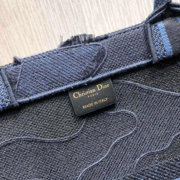 Replica Dior Book Tote Blue Camo Embroidery Bag M1286 - Image 10