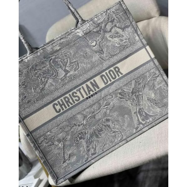 Replica Dior Book Tote Grey Toile De Jouy Bag M1286 - Image 2