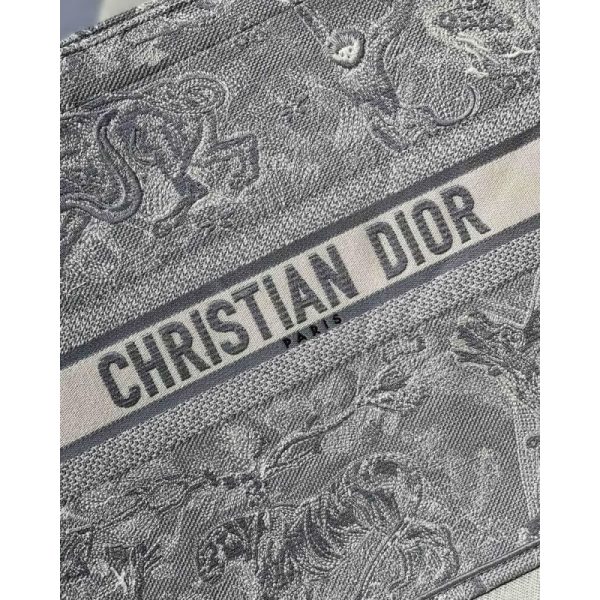 Replica Dior Book Tote Grey Toile De Jouy Bag M1286 - Image 3
