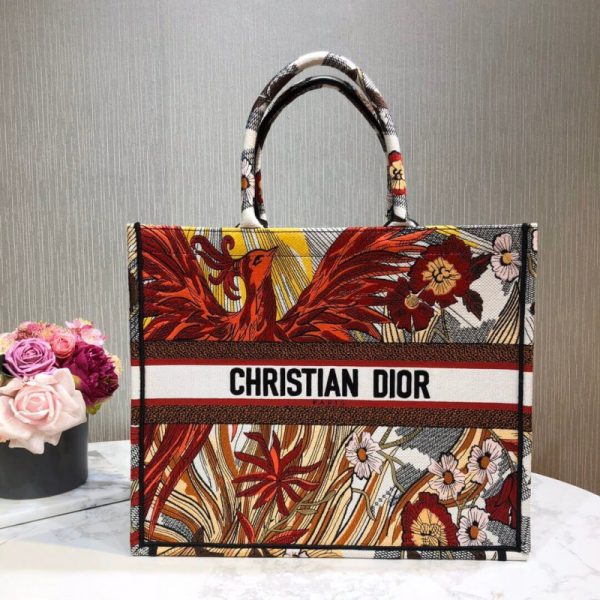 Christian Dior Multicolor Phoenix Book Tote M1286