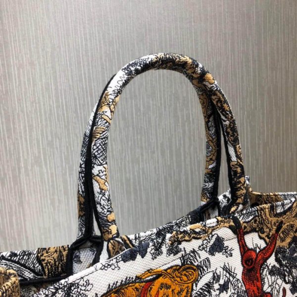 Replica Dior Book Tote Multicolor Toile De Jouy Bag M1286 - Image 5