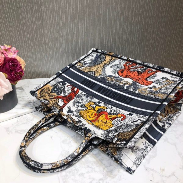 Replica Dior Book Tote Multicolor Toile De Jouy Bag M1286 - Image 6