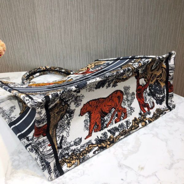 Replica Dior Book Tote Multicolor Toile De Jouy Bag M1286 - Image 7