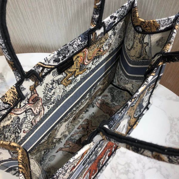 Replica Dior Book Tote Multicolor Toile De Jouy Bag M1286 - Image 8