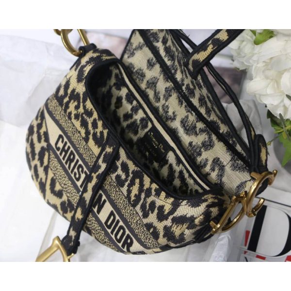 Replica Dior Saddle Bag Mizza Beige Multicolore M0446 - Image 11