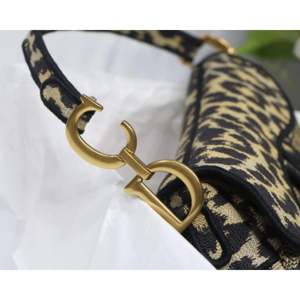 Replica Dior Saddle Bag Mizza Beige Multicolore M0446 - Image 7