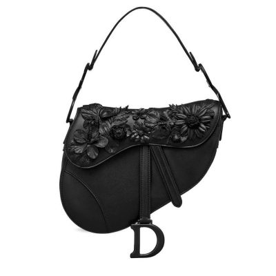 Replica Dior Embroidered Saddle Bag M0446