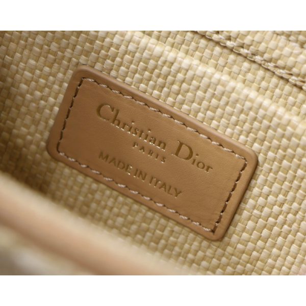 Replica Dior Lady D-Joy Raffia Bag Cannage M05400 - Image 16