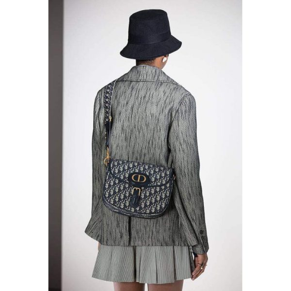 Replica Dior Bobby Bag Blue Oblique Jacquard M9320 - Image 2