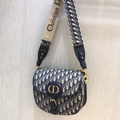 Replica Dior Bobby Bag Blue Oblique Jacquard M9320