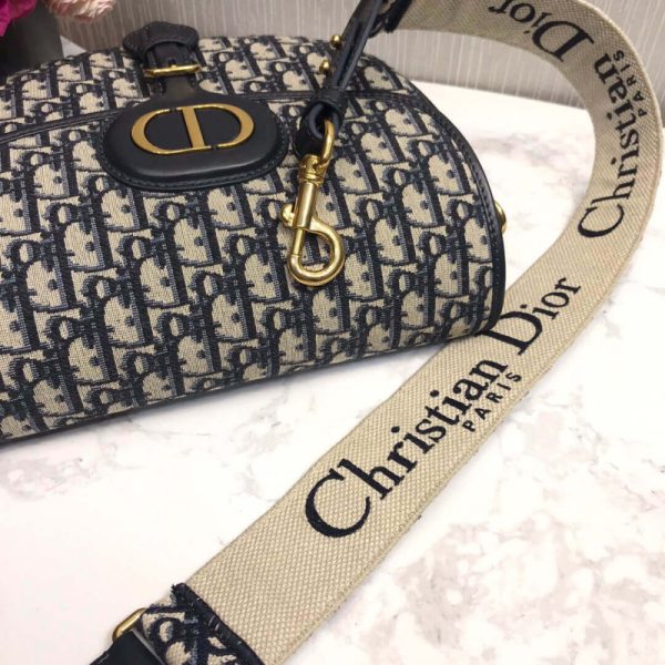 Replica Dior Bobby Bag Blue Oblique Jacquard M9320 - Image 10