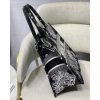 Best Replicas Bags - Replica Christian Dior Zodiac Tote - Black Toile de Jouy Embroidery Shop For Best Louis Vuitton LV Replica Bags With Cheap Price