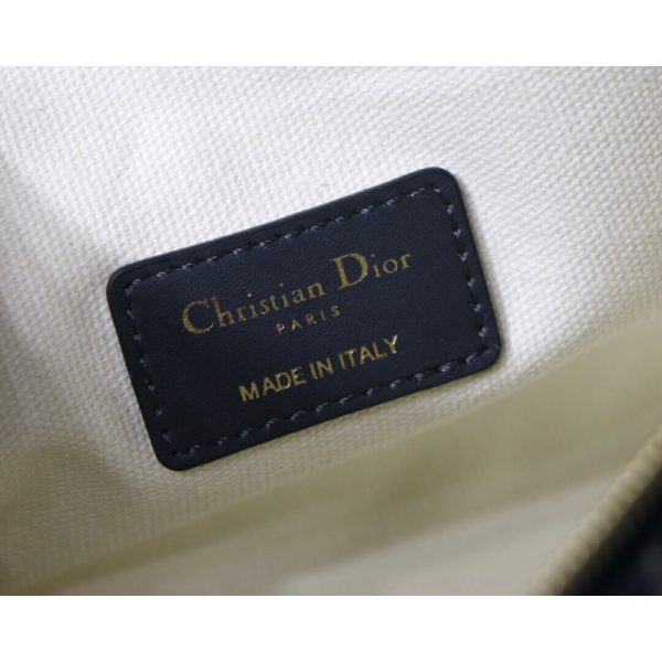 Replica Dior Diortravel Nomad Pouch - Blue Oblique Embroidery - Image 9