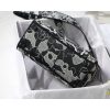 Best Replicas Bags - Christian Dior Lady D-Lite Bag Black & White Embroidery M0565 Shop For Best Louis Vuitton LV Replica Bags With Cheap Price