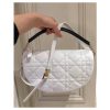Best Replicas Bags - Replica Dior Medium Vibe Hobo Bag in White Lambskin Shop For Best Louis Vuitton LV Replica Bags With Cheap Price