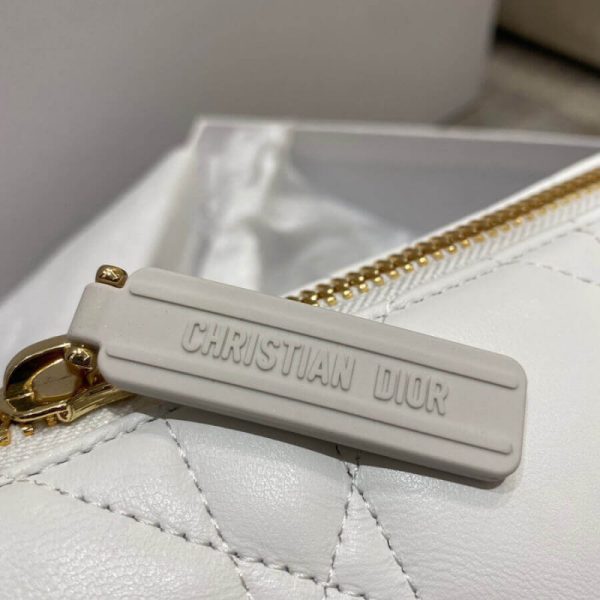 Replica Dior Medium Vibe Hobo Bag in White Lambskin - Image 10