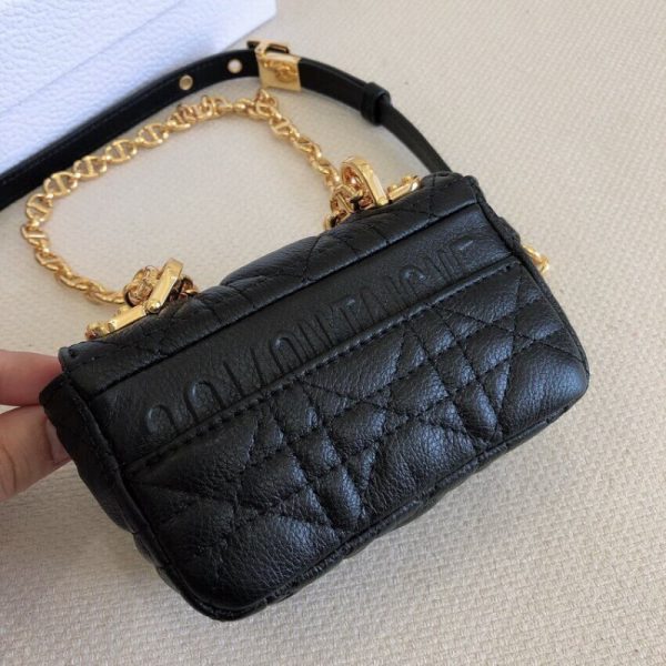 Replica Dior Micro Caro Bag - Cannage Calfskin (Spring 2022) - Image 4