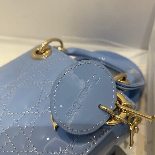 Replica Dior Micro Lady Bag: Patent Cannage Calfskin S0856 - Image 4