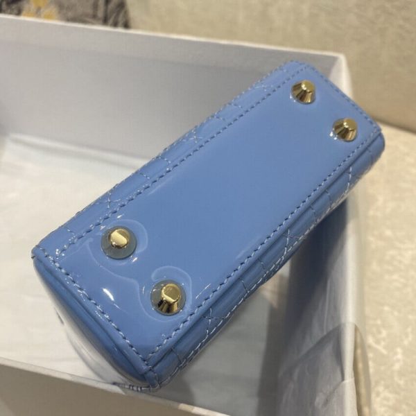 Replica Dior Micro Lady Bag: Patent Cannage Calfskin S0856 - Image 6