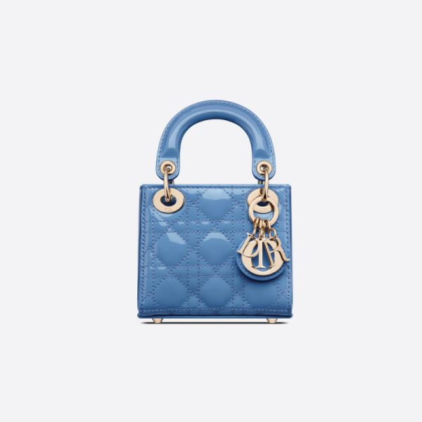 Replica Dior Micro Lady Bag: Patent Cannage Calfskin S0856
