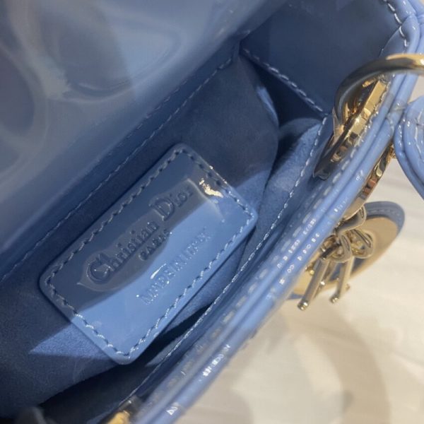 Replica Dior Micro Lady Bag: Patent Cannage Calfskin S0856 - Image 10