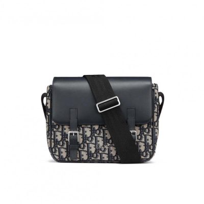 Christian Dior Oblique Canvas & Calfskin Replica Bag M9994