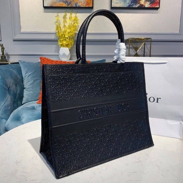Christian Dior Oblique Leather Book Tote - M1296 Replica - Image 2
