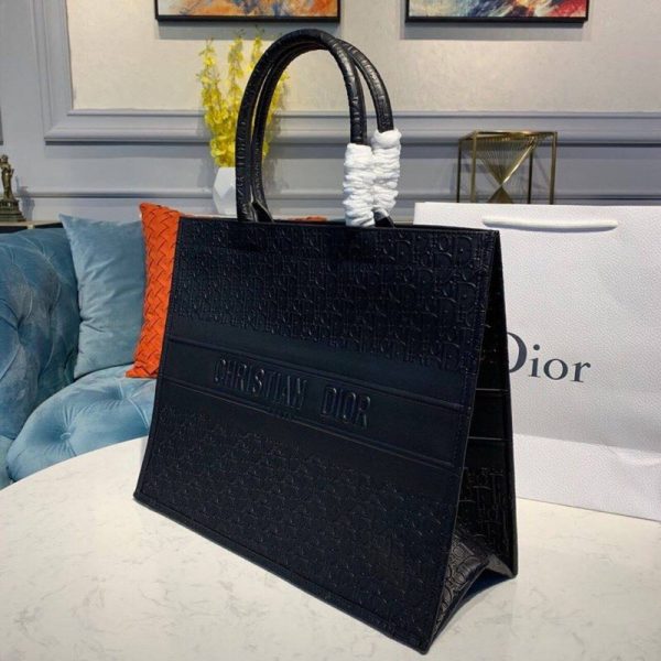Christian Dior Oblique Leather Book Tote - M1296 Replica - Image 4