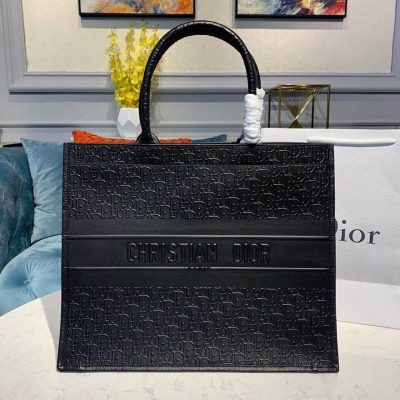 Christian Dior Oblique Leather Book Tote - M1296 Replica