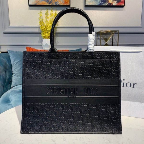 Christian Dior Oblique Leather Book Tote - M1296 Replica
