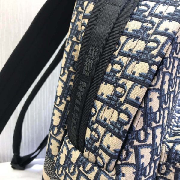 Replica Dior Oblique Jacquard Diortravel Backpack M6104 - Image 11