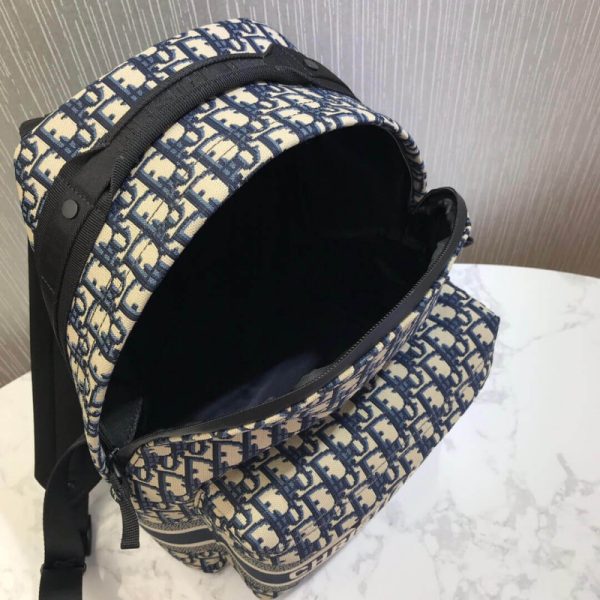 Replica Dior Oblique Jacquard Diortravel Backpack M6104 - Image 13