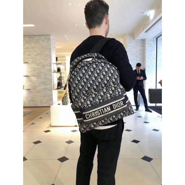 Replica Dior Oblique Jacquard Diortravel Backpack M6104 - Image 4