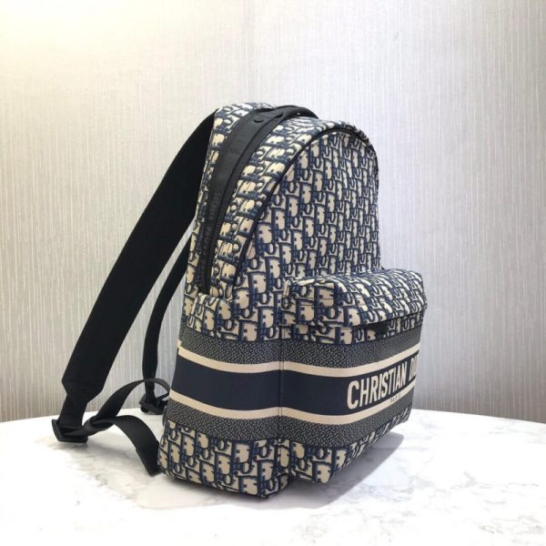 Replica Dior Oblique Jacquard Diortravel Backpack M6104 - Image 10