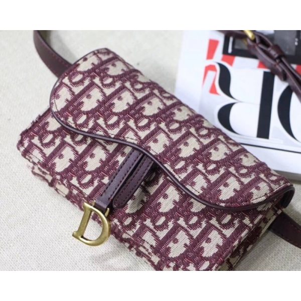 Christian Dior Oblique Saddle Belt Bag Replica S5619 - Image 2