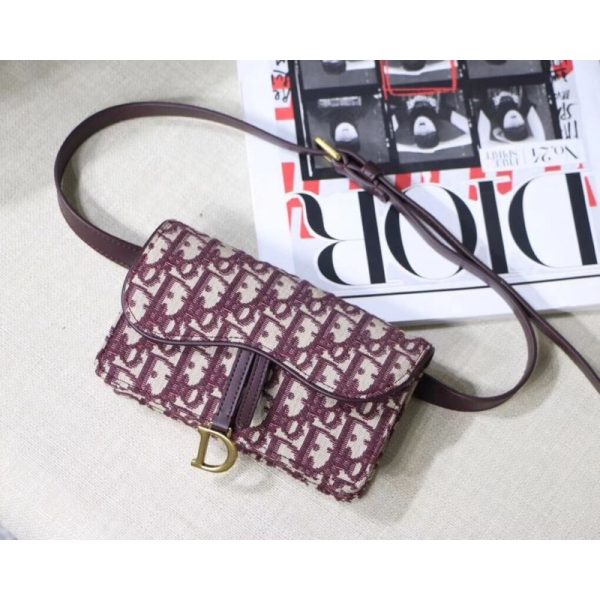 Christian Dior Oblique Saddle Belt Bag Replica S5619 - Image 3