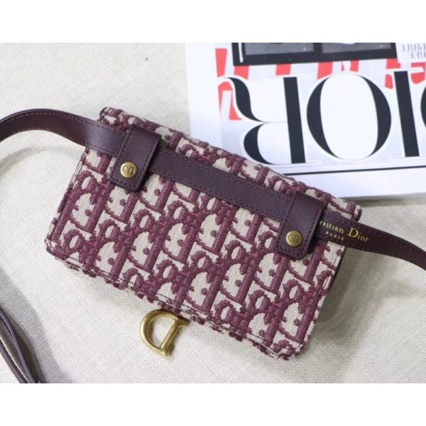 Christian Dior Oblique Saddle Belt Bag Replica S5619 - Image 5
