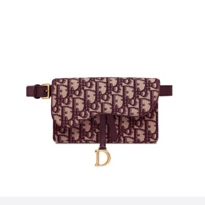 Christian Dior Oblique Saddle Belt Bag Replica S5619