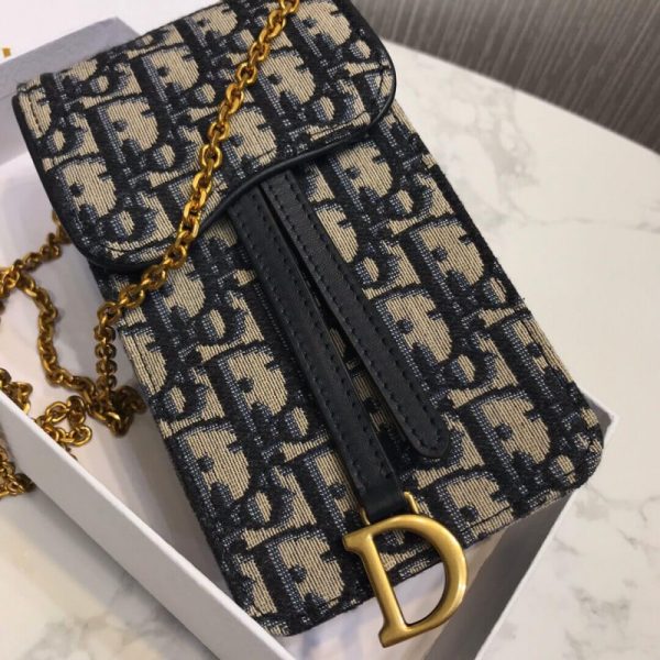 Dior Oblique Saddle Phone Chain Replica – M019 - Image 4