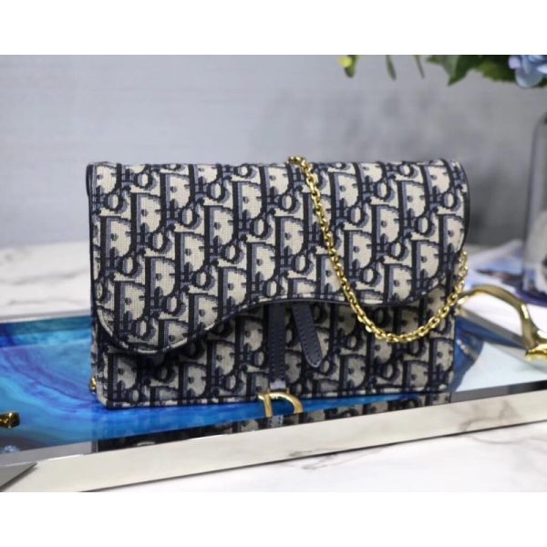 Authentic-like Christian Dior Oblique Saddle Clutch S5620 - Image 2
