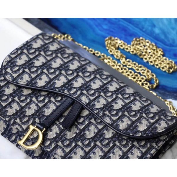 Authentic-like Christian Dior Oblique Saddle Clutch S5620 - Image 3